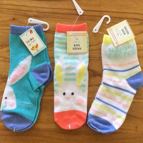 Other - Easter Bunny Kids Socks Trio - NWT